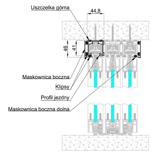 Profil jezdny MAGIC z maskownicami bocznymi 4