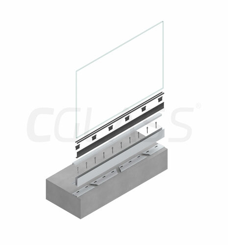 Profil odwadniający do balustrady 2