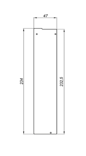 Zaślepka do profilu NB-6300P 2