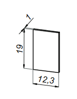 Zaślepka do profilu U fix 3