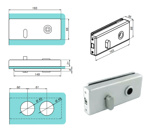 Zamek magnetyczny ze wskaźnikiem obłożenia 2