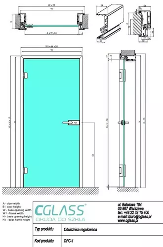 Profil ościeżnicowy regulowany 2