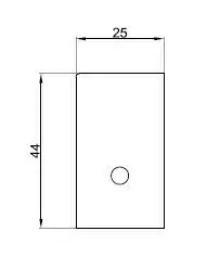 Zaślepka profilu szklenia 2