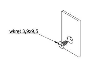Zaślepka profilu szklenia 3