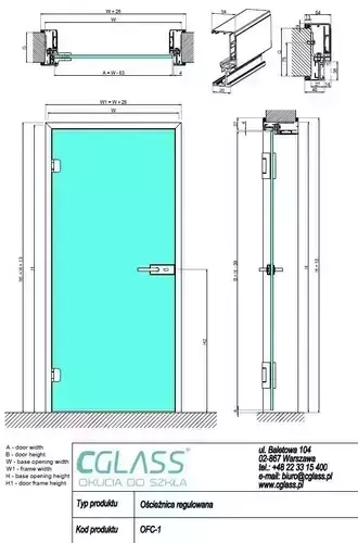 Profil ościeżnicowy regulowany 2