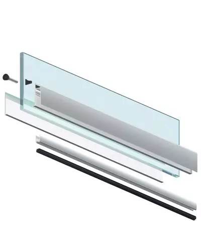 Uszczelka dolna opadająca - uniwersalna lewa/prawa 3