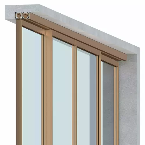 Set - 4 sliding doors - sliding sideways (2 tracks) 6