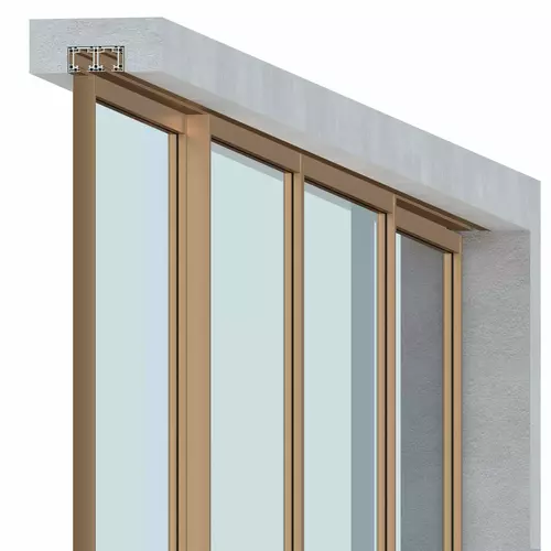 Set - 4 sliding doors - sliding sideways (2 tracks) 8