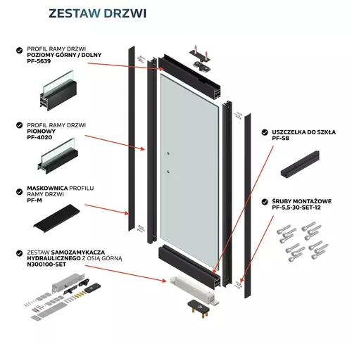 Maskownica pionowa ramy systemu PIVOT FRAME 3