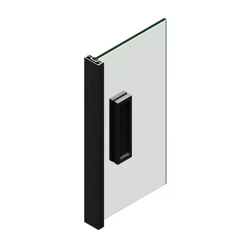 Pochwyt do drzwi przesuwnych 150x40 mm, naklejany 8