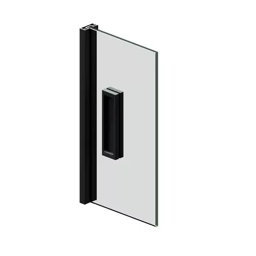 Pochwyt do drzwi przesuwnych 150x40 mm, naklejany 10