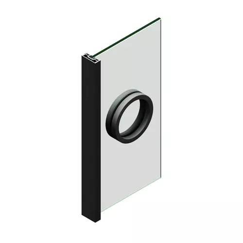 Pochwyt do drzwi przesuwnych fi 110 mm, przyklejany 3