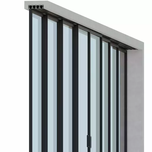 Set - 8 sliding doors - sliding sideways (4 tracks) 5