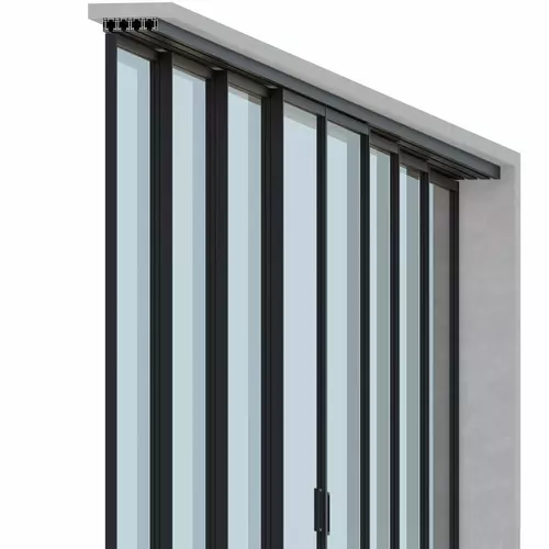 Set - 8 sliding doors - sliding sideways (4 tracks) 7