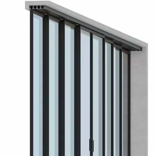 Set - 8 sliding doors - sliding sideways (4 tracks) 8