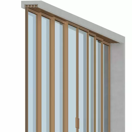 Set - 8 sliding doors - sliding sideways (4 tracks) 6