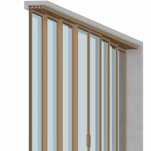 Set - 8 sliding doors - sliding sideways (4 tracks) 4
