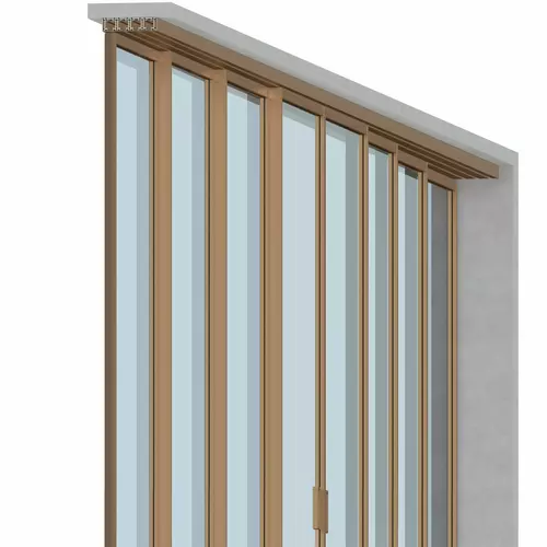 Set - 8 sliding doors - sliding sideways (4 tracks) 8