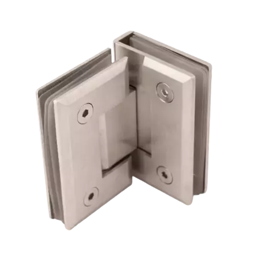 Glass-to-glass swing hinge 90° 2