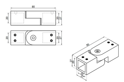 Adjustable mounting bar-bar 2