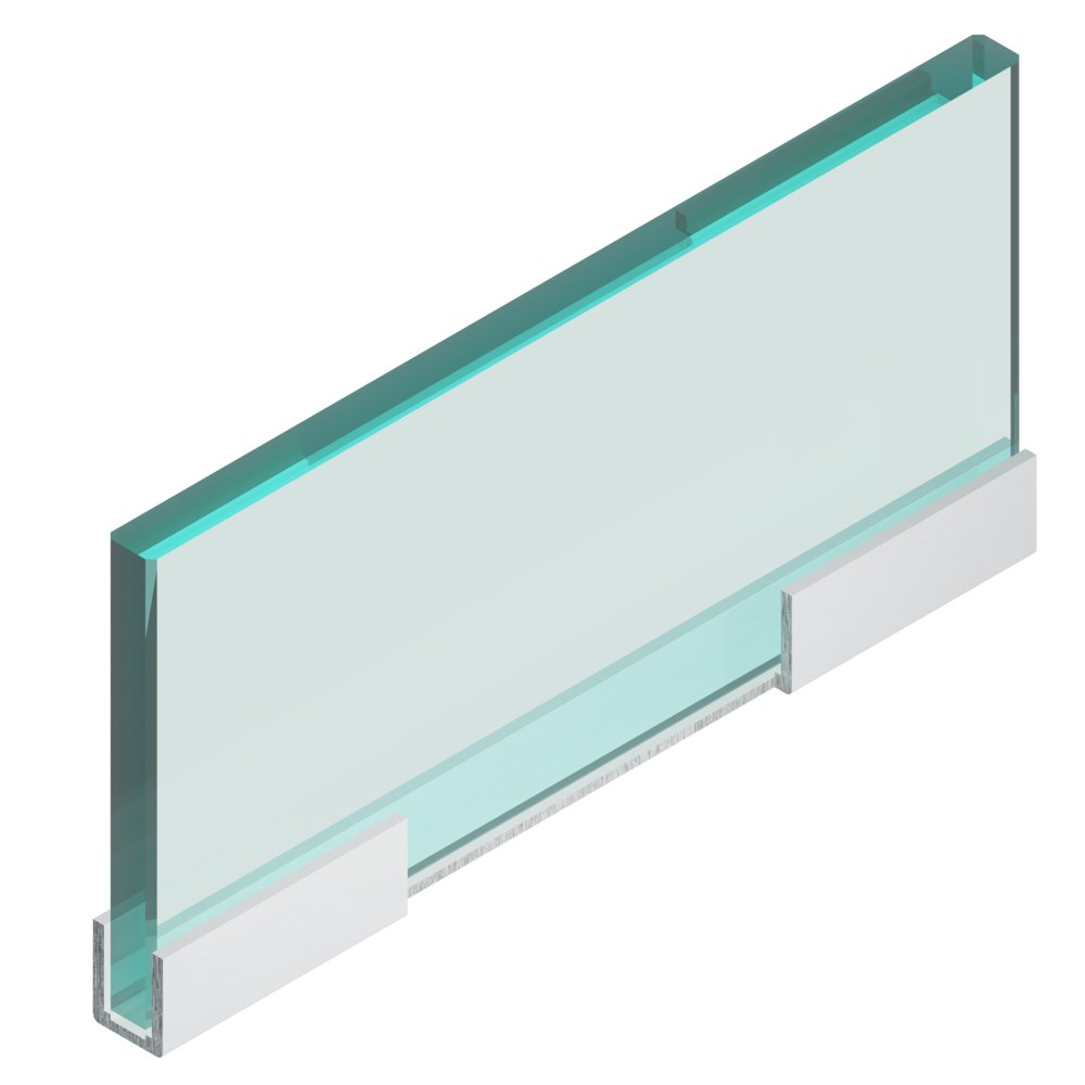 Profil ramki do drzwi loftowych z frezowaniem pod zamek 1