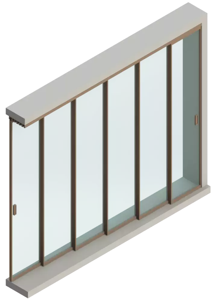 Set - 6 sliding doors 1