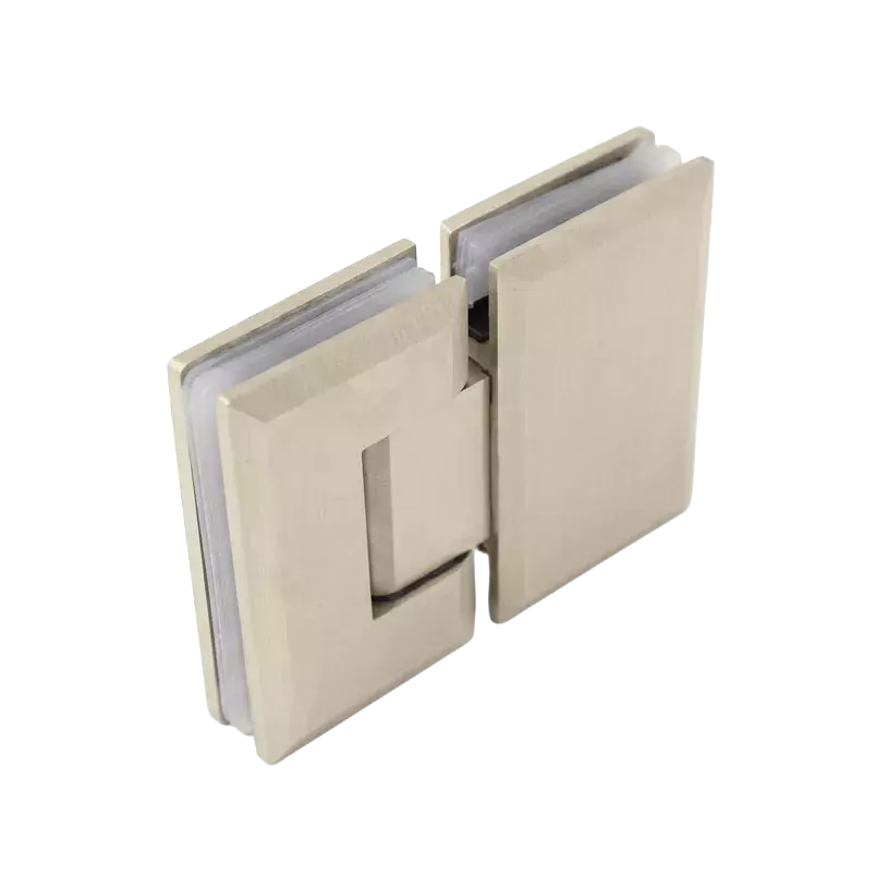 Glass-to-glass swing hinge 180° 1