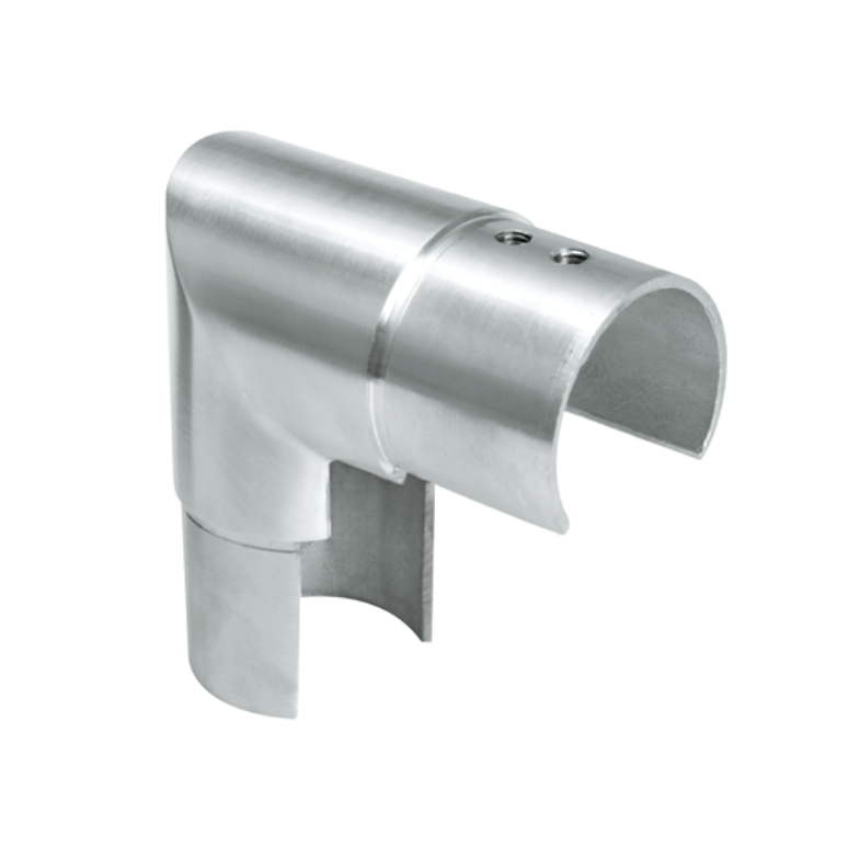 Łącznik pionowy 90° do poręczy fi48,3 mm 1