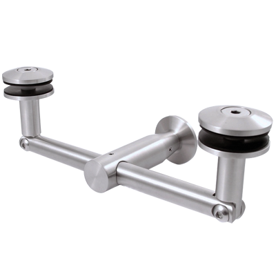 Łącznik podwójny do daszków ściana-szkło 1