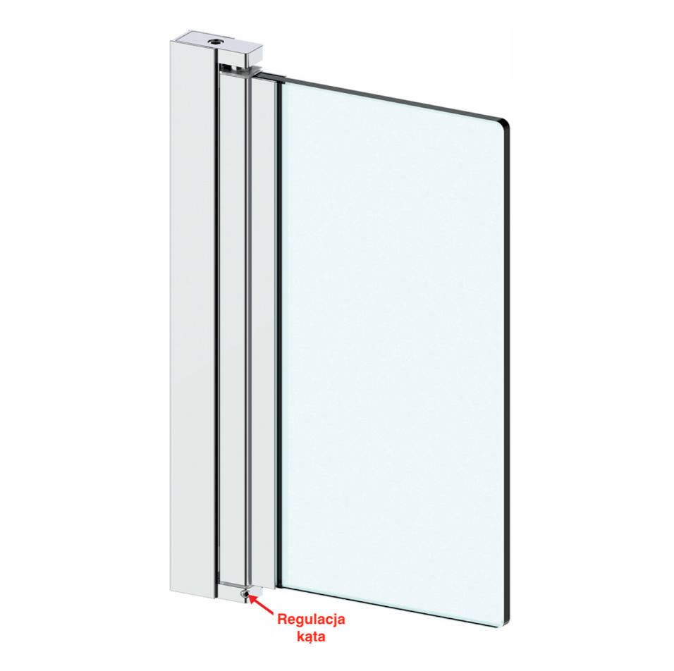 ღページ Zawias parawanowy ściana-szkło - CGlass