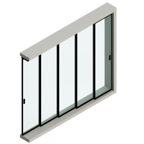 Set - 5 sliding doors 1