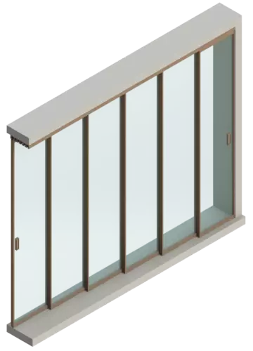 Set - 6 sliding doors 1