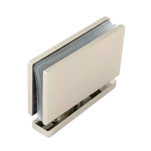 Floor-to-glass swing hinge 90° 1
